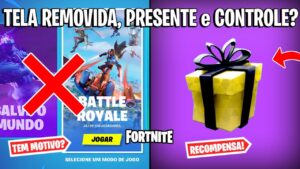 FORTNITE - TELA REMOVIDA, PRESENTE GRÁTIS DA EPIC e CONTROLE MUDANÇAS?
