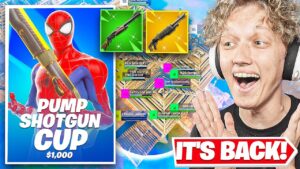 I Hosted a PUMP SHOTGUN Tournament for $100 in Fortnite... (IT'S BACK!)
