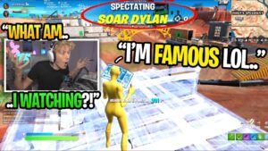 I Spectated a FAMOUS YOUTUBER in Fortnite... (he's cheating?)