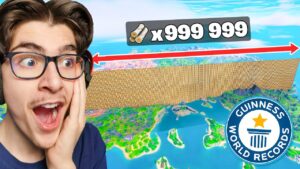 J'ai ÉXPLOSÉ les plus gros RECORDS DU MONDE de FORTNITE ! (on a divisé la map)