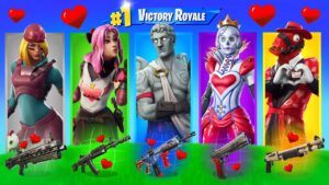 LOSOWY WALENTYNKOWY SKIN CHALLENGE w Fortnite