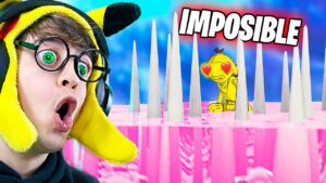 PARKOUR de NOVIOS **100 Niveles** Challenge!! (Carrera de Trampas San Valentín en Fortnite)