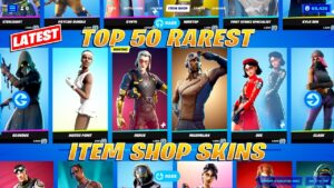 Top 50 RAREST Item Shop Skins Showcase! Fortnite