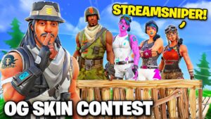 der SELTENSTE *OG* SKIN CONTEST in FORTNITE!? (streamsniper)