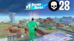 28 Elimination Solo vs Squads Gameplay Full Game Win (Fortnite PC Controller)