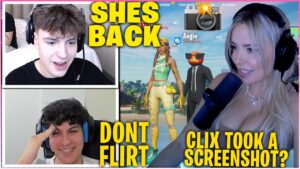 CLIX Got CAUGHT By CORINNA & Reveals NEW GAMING House While Playing With Ronaldo & Angie! (Fortnite)