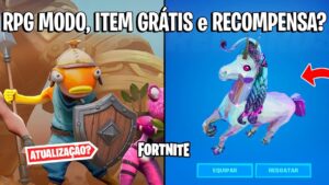 FORTNITE - RPG MODO ATUALIZAÇÃO, ITEM GRÁTIS PROMOÇÃO e RECOMPENSA?