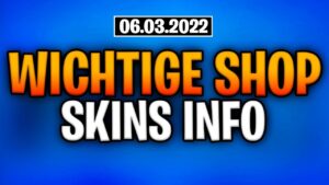 Fortnite Daily Item Shop 6.3.2022 | WICHTIGE SKINS INFO | Shop von heute 6.3.2022
