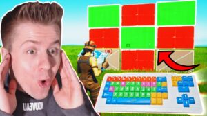 Ich spiele mit einer *5€ KINDER TASTATUR* Fortnite
