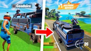 Je CONDUIS le BUS de COMBAT ULTRA RARE pour TOP1 sur FORTNITE SAISON 2 !