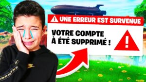Le COMPTE Fortnite de MON PETIT FRÈRE est supprimé... (explication)
