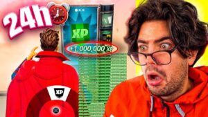 Pasé 24 HORAS usando *BUGS HACKEADOS* para Subir al NIVEL MÁXIMO en Fortnite…