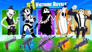 SKIN CARTOON ALÉATOIRE CHALLENGE ! Défi FORTNITE Battle Royale