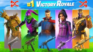 SKIN MARVEL ALÉATOIRE CHALLENGE sur FORTNITE Battle Royale !