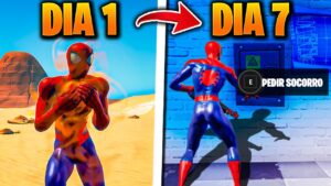 SOBREVIVENDO 7 DIAS NO DESERTO DO FORTNITE! *(TENSO)*