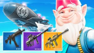 STUFF Du Dirigeable SEULEMENT pour faire TOP 1 sur FORTNITE !