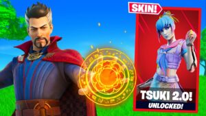 🔴 Unlocking *TSUKI 2.0* Level 140 Skin! (Fortnite Chapter 3 Season 2)