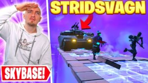 VÄRLDENS FÖRSTA SKYBASE MED STRIDSVAGNAR I FORTNITE