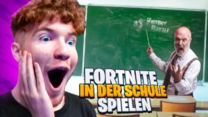 ich spielte FORTNITE in der SCHULE! (Lehrer waren sauer)