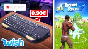 J'ai testé le CLAVIER le MOINS BIEN NOTÉ de WISH sur Fortnite... (c'est le pire clavier du monde)