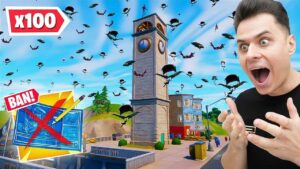 100 OSÓB NA TILTED TOWERS BEZ BUDOWANIA! Fortnite
