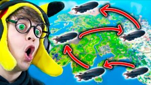 CRUZAR EL MAPA SIN TOCAR EL SUELO! **DE GLOBO en GLOBO** - Fortnite