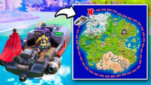 FARE TUTTO IL GIRO DELLA MAPPA DI FORTNITE IN UNA SOLA PARTITA!!