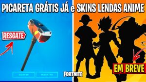 FORTNITE - PEGAR PICARETA GRÁTIS, VAZOU EVENTO e BUNDLE ANIME!