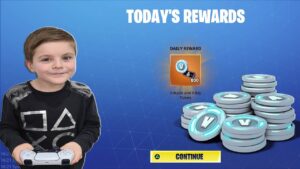 FREE 800 V-Bucks For Me & FREE Fortnite V-Bucks For My 8 Year Old Kid Freddie & Opening STW Llamas