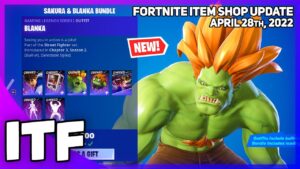 Fortnite Item Shop *NEW* BLANKA + SAKURA SETS! [April 28th, 2022] (Fortnite Battle Royale)