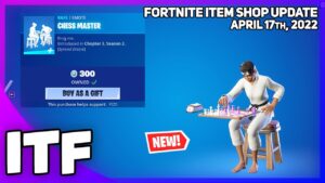Fortnite Item Shop *NEW* CHESS MASTER EMOTE! [April 17th, 2022] (Fortnite Battle Royale)