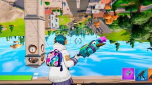Fortnite mas o mundo virou de CABEÇA PRA BAIXO