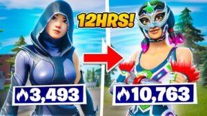 Grinding Fortnite SOLO ARENA NON-STOP until I got CHAMPIONS Division