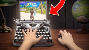 J’ai testé une MACHINE À ÉCRIRE sur Fortnite...