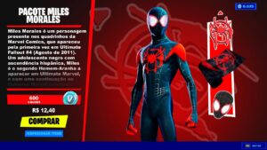 MILES MORALES FINALMENTE CHEGOU? SKINS E QUADRINHOS DA MARVEL NO FORTNITE