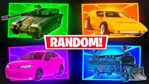 Reto *RANDOM* de los VEHICULOS en Fortnite…