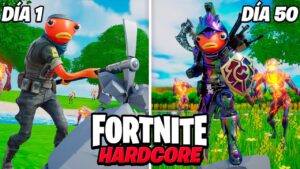 ¡Sobreviví 50 días en Fortnite Hardcore! (Fortcraft)