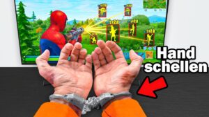 ich habe HANDSCHELLEN bis ICH GEWINNE in Fortnite (tut so weh)