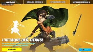les SKINS "ATTAQUE DES TITANS" sont ARRIVÉS sur fortnite !! (viens voir)