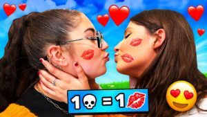 1 KILL= 1 BISOU avec @TARA. ! (Elle m'embrasse...) #fortnite #challenge