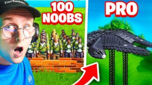 100 NOOBS VS 1 PRO en BUILDBATTLE STAR WARS sur FORTNITE !