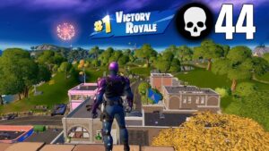 44 Elimination Solo vs Squads Full Gameplay (Fortnite World Record)