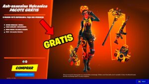 COMO PEGAR GRATIS SKIN  Ash ssassina Vulcânica E 3 ITENS GRATIS CAPITULO 3 TEMPORADA 3 FORTNITE