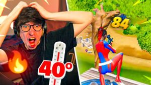 ECCO COME E' GIOCARE CON 40 GRADI IN CAMERA! FORTNITE ITA
