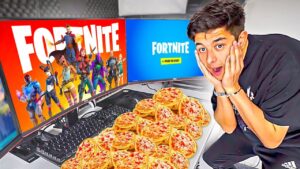 ELKE KILL = 1 PIZZA ETEN in Fortnite 🍕😋