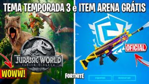 FORTNITE - ENVELOPAMENTO ARENA GRÁTIS, VAZAMENTOS TEMPORADA 3 e BUNDLE CARBONETO