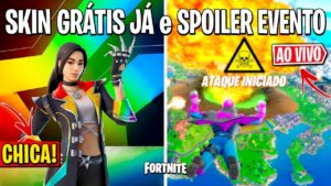 FORTNITE - PEGAR SKIN GRÁTIS, UPDATE FINAL e SKINS TEMPORADA 3?