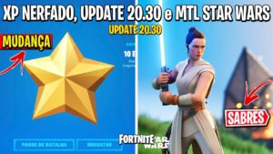 FORTNITE - VAZOU MODO STAR WARS, SABRES LIBERADOS e XP NERFADO - Update 20.30