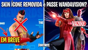 FORTNITE - VAZOU SKIN VISÃO, PASSE TEMPORADA 3 e SKIN ÍCONE MODIFICADA