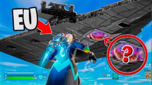 FUI até a NAVE do STAR WARS no Fortnite!